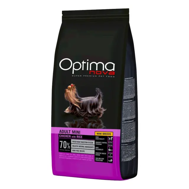 Optima Nova Adult Mini Chicken & Rice Ξηρά Τροφή Σκύλου με Κοτόπουλο & Ρύζι 2kg