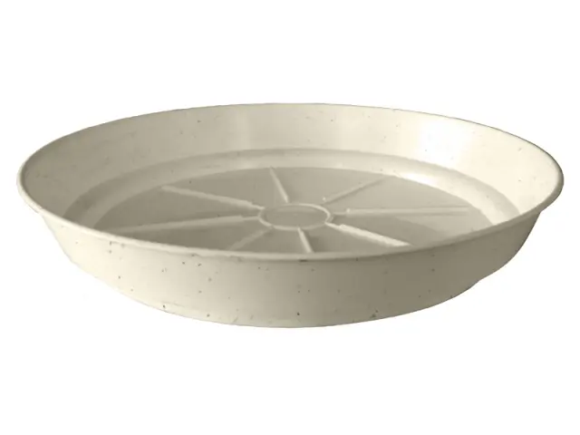 Πιάτο πλαστικό γλάστρας Sic Plast ΑΠΛΟ - Ø42 Χ 6,8cm/Λευκό 3