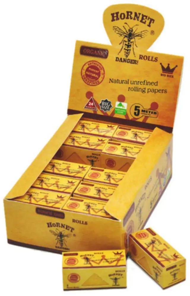 Hornet Premium Ρολό Slim - Ακατέργαστο Unbleached 5m 2
