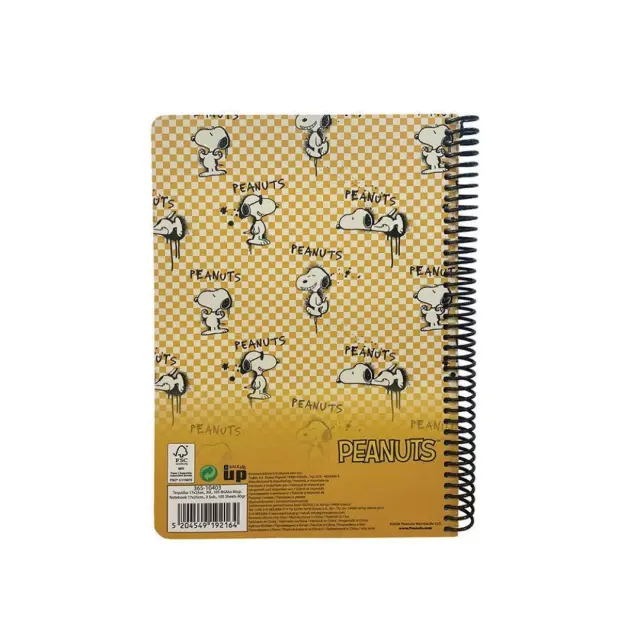 BMU Τετράδιο Peanuts Σπιράλ B5 3θ/105φ: Snoopy (2 σχέδια) Σχέδιο 1 2