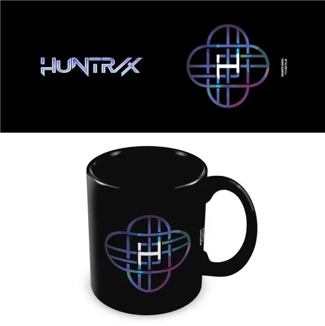Pyramid K-Pop Demon Hunters Black Pod Mug: Huntrix Logo
