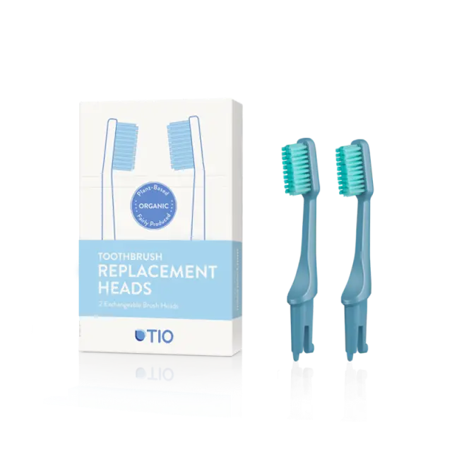 ΑΝΤΑΛΛΑΚΤΙΚΑ ΟΔΟΝΤΟΒΟΥΡΤΣΑΣ ΜΠΛΕ MEDIUM (GLACIER MEDIUM) X2 – TIO CARE