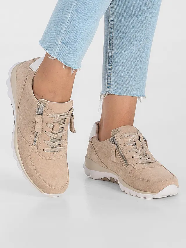 Gabor Sneakers Γυναικείο δέρμα Nubuck Μπεζ GAB/66968 33-OASI 2