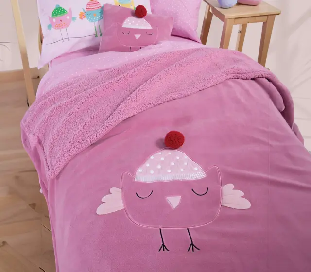 ΠΑΙΔΙΚΟ ΔΙΑΚΟΣΜΗΤΙΚΟ ΡΙΧΤΑΡΙ TWEET SO SWEET-LOVELY 130X180 NEF-NEF HOMEWARE 2