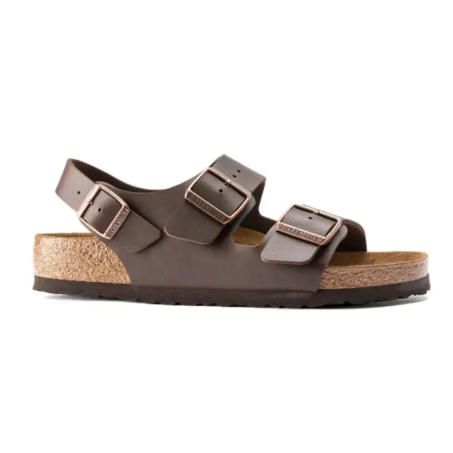Birkenstock Πέδιλα Unisex Birko-Flor(ανθεκτικό υλικό της Birkenstock-επιτρέπει την επαφή με το νερό) Καφέ BIR/MILANO 034701 D/BROWN