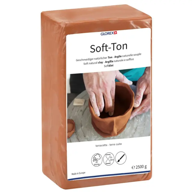 Πηλός Αυτοξηραινόμενος Soft-Ton - Terracotta - 2.5Kg
