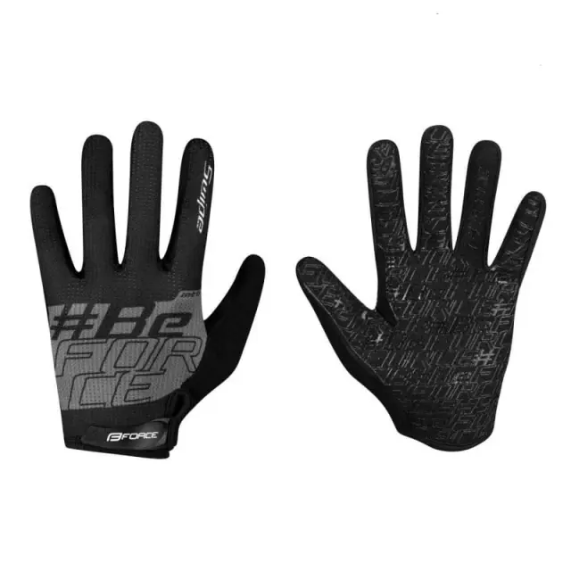 FORCE MTB SWIPE ΓΑΝΤΙΑ ΠΟΔΗΛΑΣΙΑΣ ΓΚΡΙ-ΜΑΥΡΟ 905725-XL