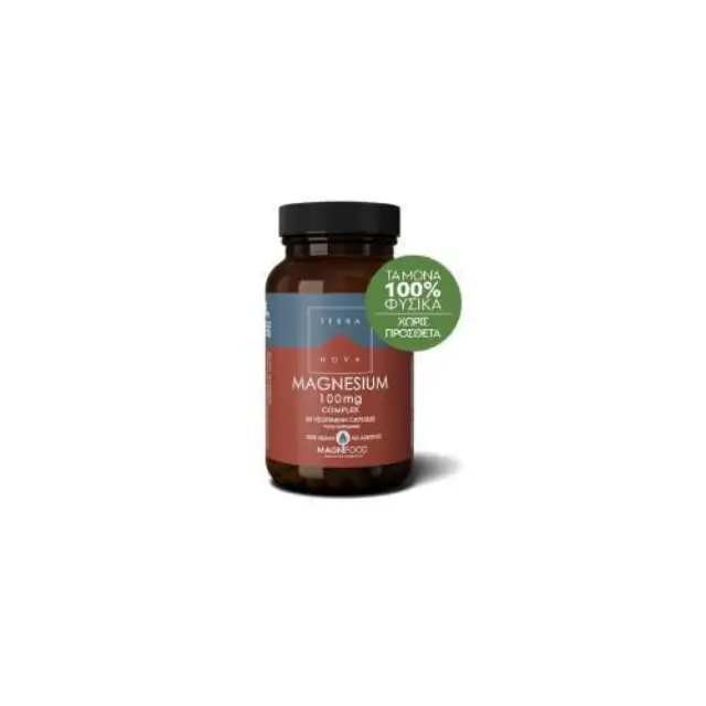 Terranova Magnesium Complex Συμπλήρωμα Μαγνησίου 100mg, 50 κάψουλες