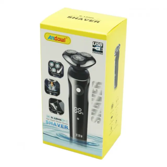 Andowl Q-L8006 Ξυριστική Μηχανή Προσώπου Με Καλώδιο