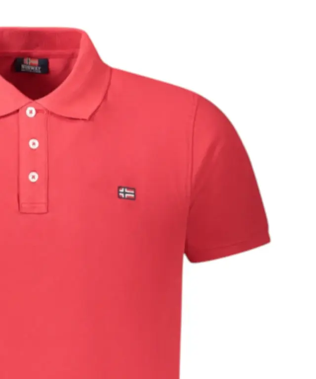 Norway Nautical School - Ανδρικό T-shirt Κοντομάνικο Polo 838861-BITTER Κόκκινο 3