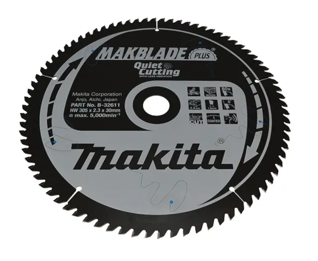Makita B-32611 - Δίσκος Makblade+ T.C.T, 305 x 30 mm, 80 T