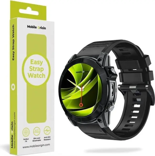 Mobile Origin Easy Strap Silicone Garmin Watch 20mm Black
