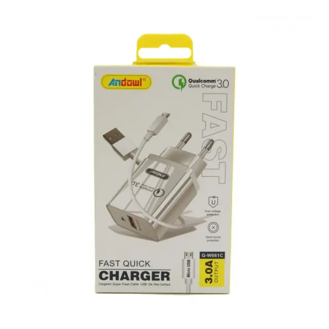 ΓΡΗΓΟΡΟΣ ΦΟΡΤΙΣΤΗΣ Micro USB 3.0A ANDOWL Q-W061C 2
