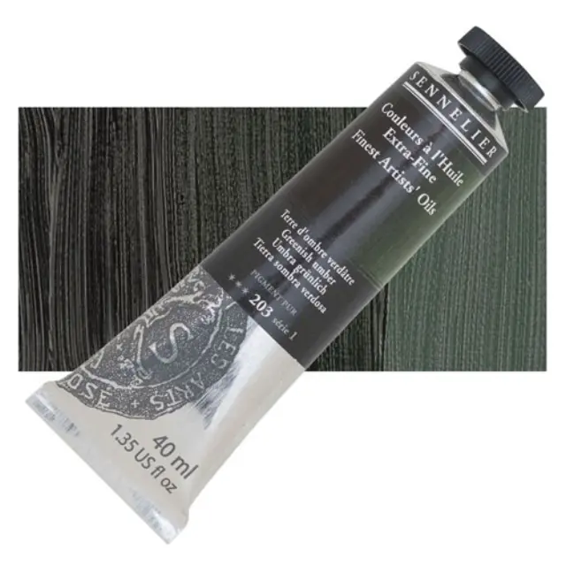 Sennelier Λάδι Finest Artists Oil 203 Greenish Umber - 40ml