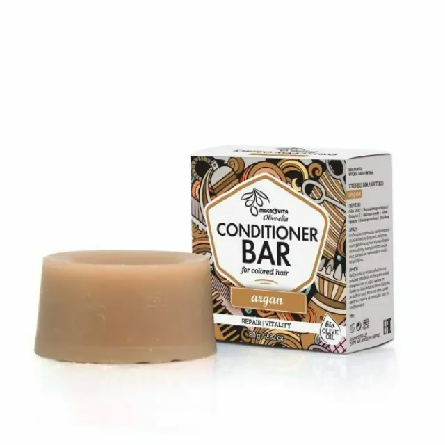 Macrovita Argan Conditioner Αναδόμησης για Βαμμένα Μαλλιά 80gr