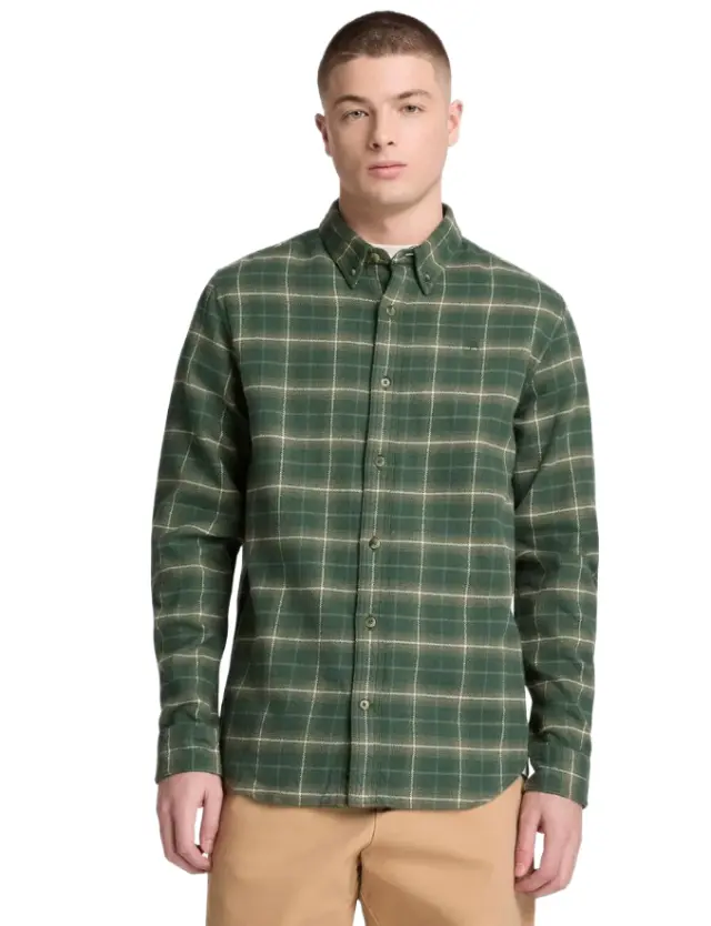 Timberland ανδρικό φανελένιο καρό πουκάμισο 0YH89AIC-1