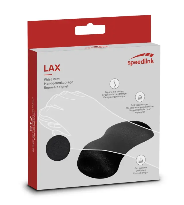 Speedlink - LAX Gel Wrist Rest, black - Computers