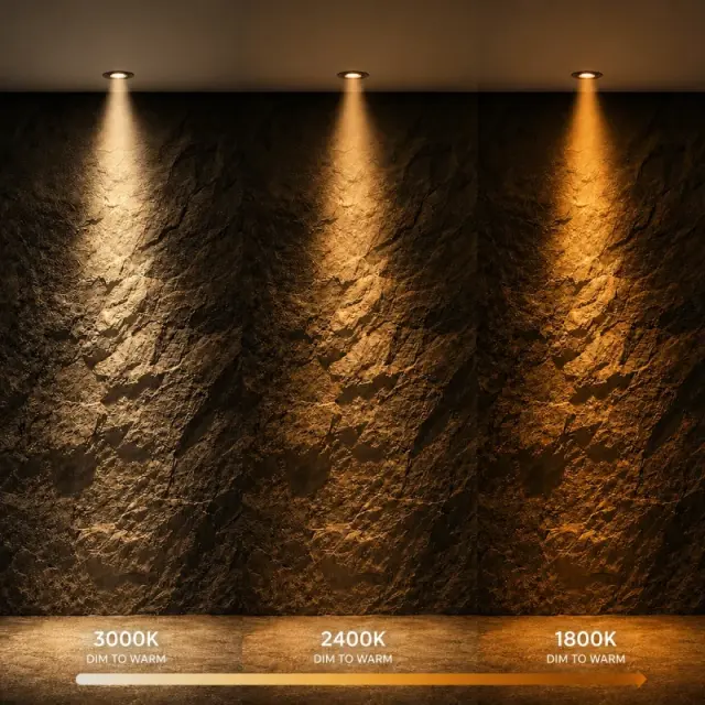 Led Λάμπα KYRON DTW GU10 - 36°- 7Watt Dimmable με λειτουργία Dim-to-Warm 3000K→1800K - Bridgelux KLV-103-0013 2