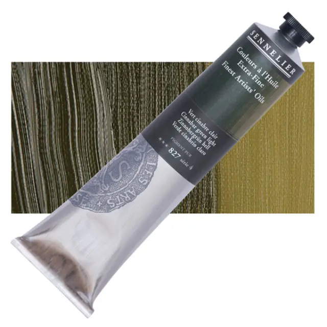 Sennelier Λάδι Finest Artists Oil 827 Cinnabar Green Light - 200ml