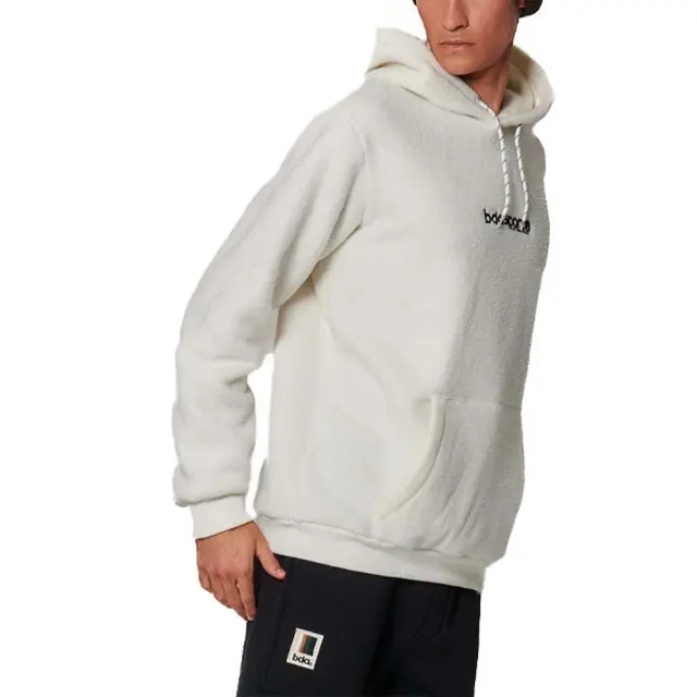 Body Action Men's Sherpa Fleece Hoodie Άσπρο 063516-05A (Body Action) 3
