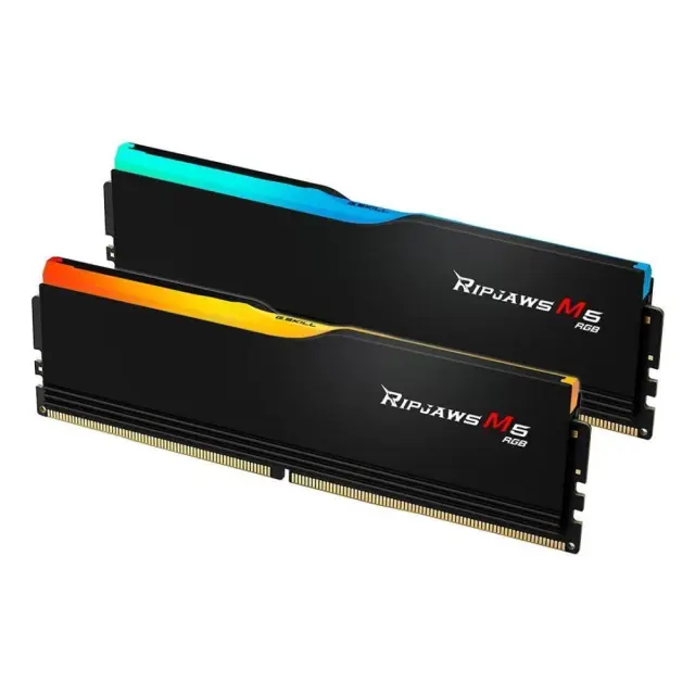 G.Skill DIMM 32 GB DDR5-6000 (2x 16 GB) Dual-Kit (black, F5-6000J3636F16GX2-RM5RK, Ripjaws M5 RGB, INTEL XMP)