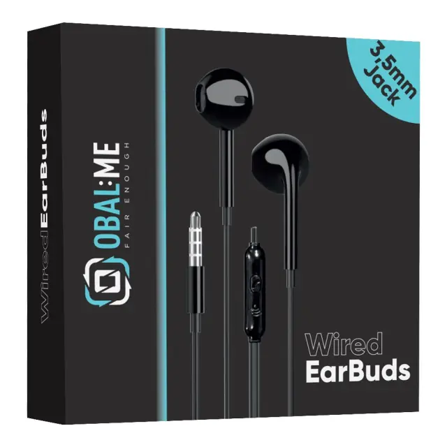 OBAL:ME Wired Earphones 3.5mm Jack Black 3
