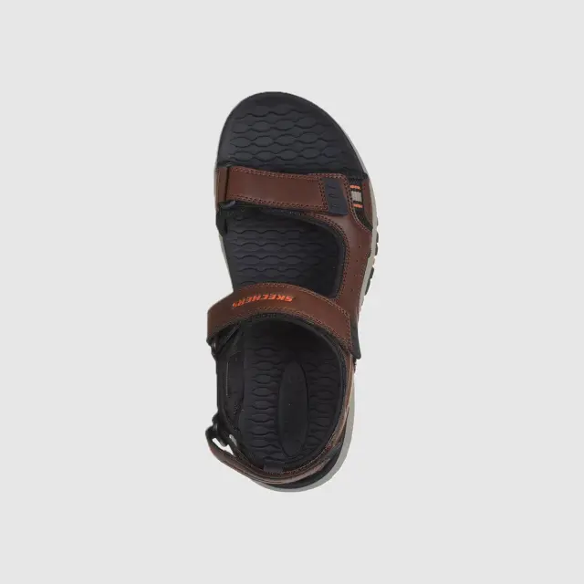 Skechers Relaxed Fit Ανδρικά Σανδάλια σε Καφέ Χρώμα - 43 3