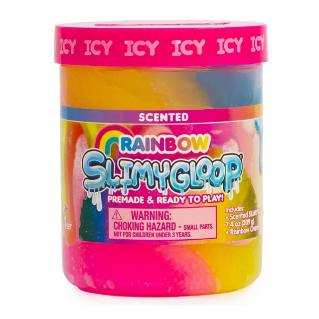 SlimyGloop Rainbow Snow Cone Slime