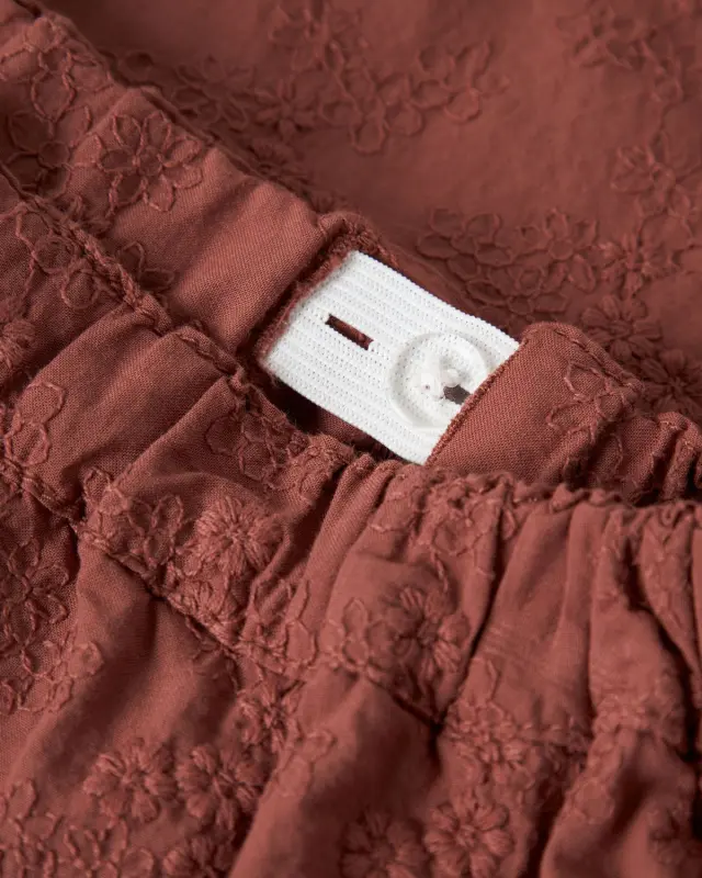 Παντελόνι Lil'Atelier με κεντητά στοιχεία 100% οrganic cotton 2