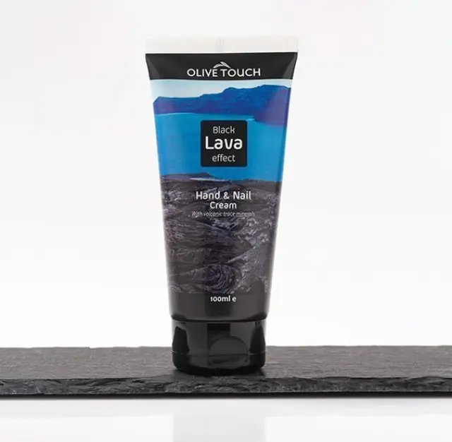 OLIVE TOUCH Black Lava Effect Κρέμα Χεριών 100ml