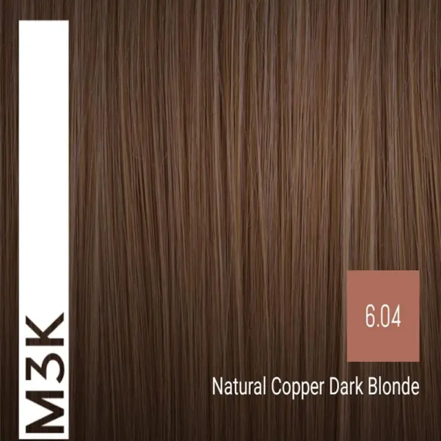 Sensus M3K Permanent Hair Color 6.04 Natural Copper Dark Blonde 100ml - (μόνιμη βαφή φυσικό χάλκινο σκούρο ξανθό) 2