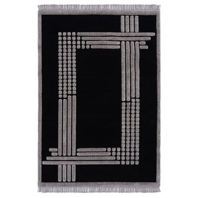 Beauty Home Χαλί Noir Art 9437 200x290 Black Μαύρο