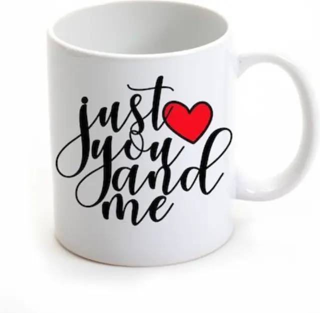 κούπα κεραμική, just you and me , αγίου Βαλεντίνου 325ml