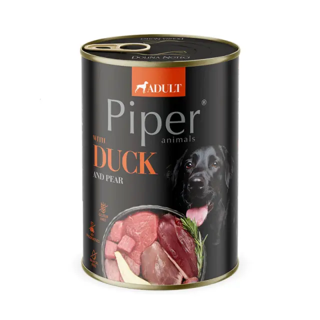 Piper Adult Πάπια & Αχλάδι 400gr Μονόχρωμο