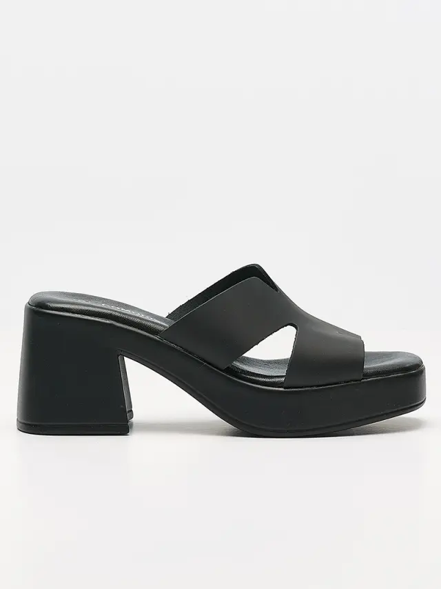 Comodissima Πέδιλα Γυναικείο δέρμα Μαύρο COM/338055 NERO 3