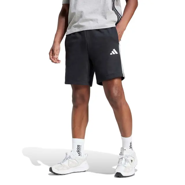 adidas Sportswear Men's 3Stripes French Terry Shorts Μαύρο JE6414 (adidas Sportswear) - XLarge