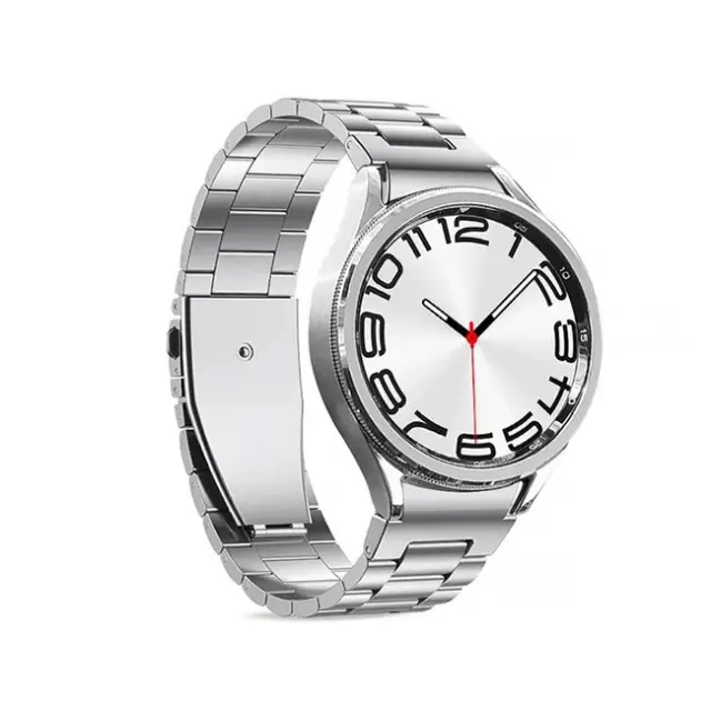 Puro Metal Stainless Steel Strap Samsung Galaxy Watch 4 / 4 Classic / 5 / 5 Pro / 6 / 6 Classic Silver
