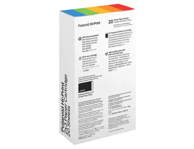 Αυτοκόλλητο Φωτογραφικό Χαρτί Polaroid Hi Print 2x3, με μέγεθος 8.6x5.4cm - 20 Φύλλα6355 3