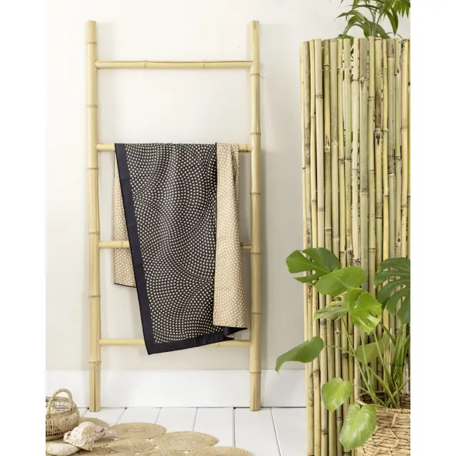 Πετσέτα Θαλάσσης 80x160 200gsm Nima Jenga Black-Gold 100% Microfiber