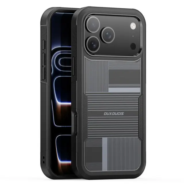 Θήκη TPU & PC Dux Ducis Apple iPhone 18 Pro/ 17 Pro Umbra Pattern Shld Μαύρο N69682