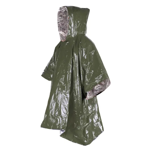TAC MAVEN Zero Hour Emergency Poncho-Αδιάβροχο Πόντσο Επιβίωσης με Κουκούλα - 13-Orange-Πορτοκαλί 2