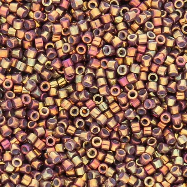 Χάντρα Miyuki Delica 11/0 - DB1010 - Metallic Earth Batik Gold Iris ~7gr