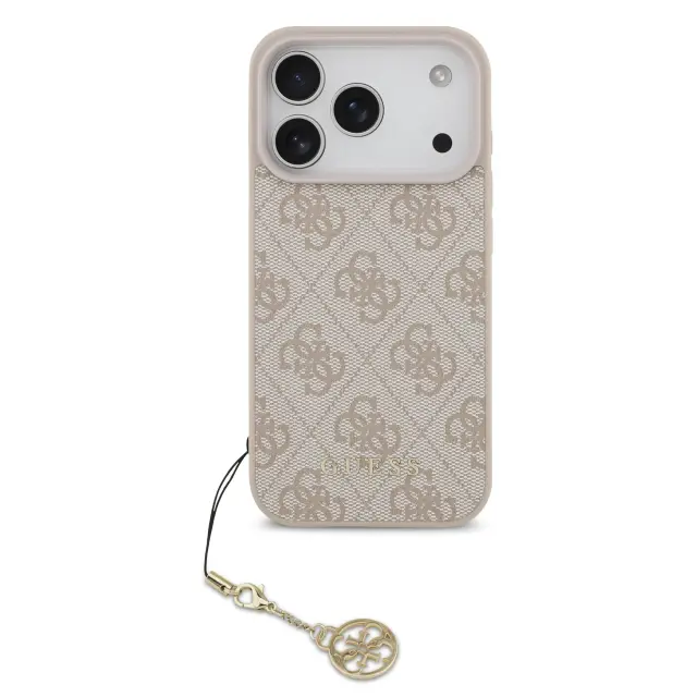 Guess 4G Charm MagSafe Case for iPhone 17 Pro Tone on Tone Pink 2