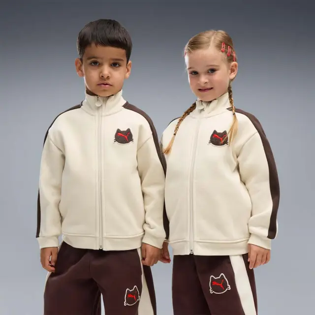 Puma Boy's T7 Imaginery Friend Relaxed Full-Zip Jacket Εκρού 637425-87 (Puma)