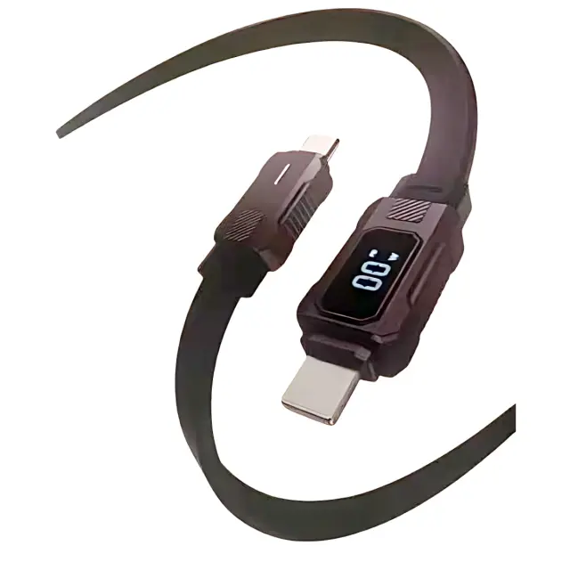 Andowl Καλώδιο Δεδομένων USB Type-C Με Ψηφιακή Ένδειξη Ισχύος 30W Q-SJ07 2