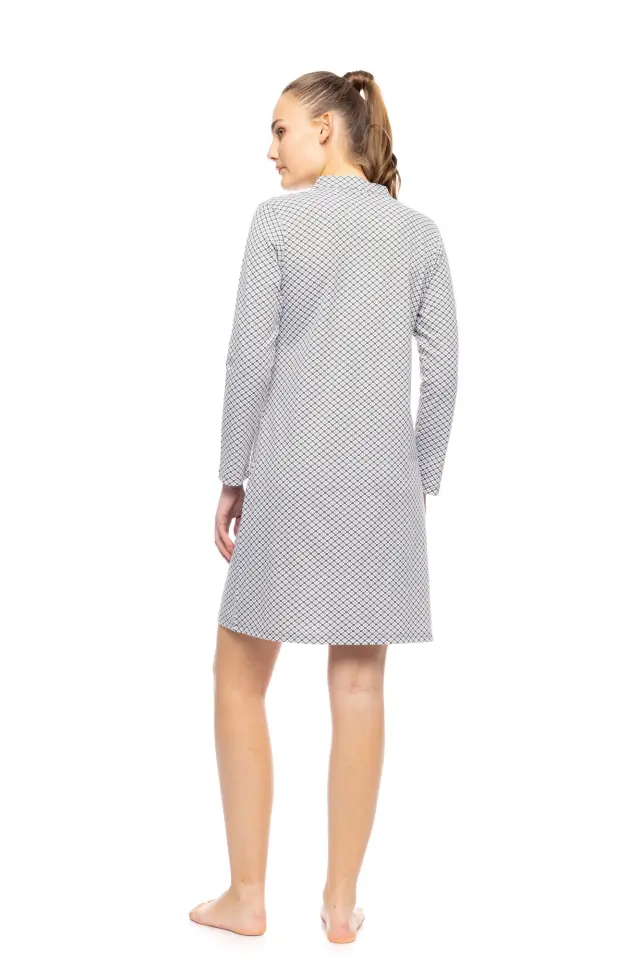 W1762 - Type - NIGHTGOWN MODERN FLOWER GREEN 3