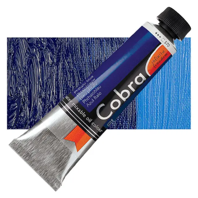 Λάδι Νερού Talens Cobra - 570 Phthalo Blue - 40ml