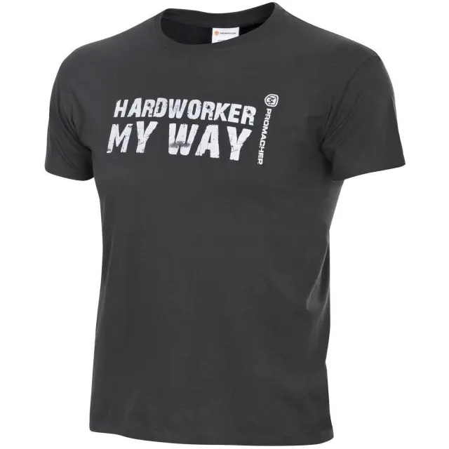 Μπλουζάκι T-shirt Bennon Hardworker grey/white 0669140020