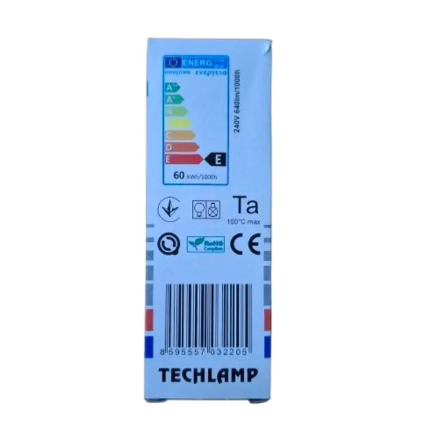Techlamp Λάμπα Κερί Ε14/60W Γάλακτος 2