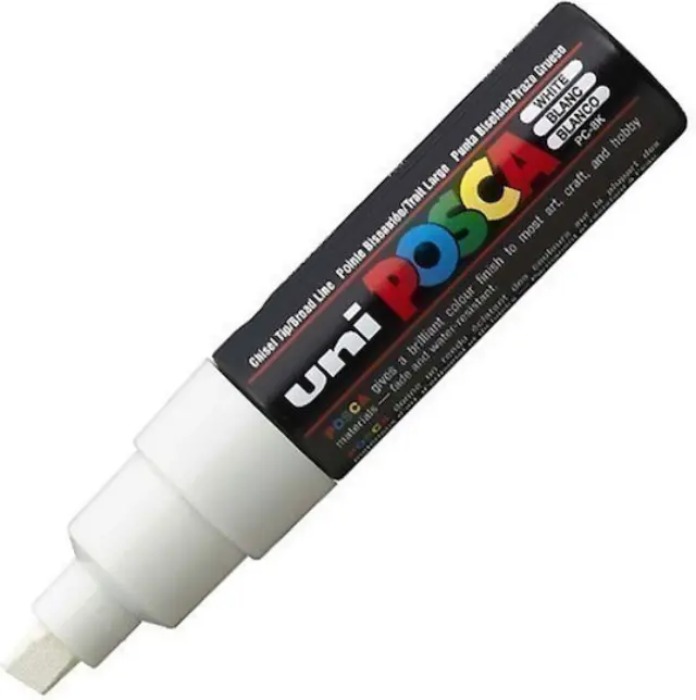 Posca Μαρκαδόρος PC-8K Χονδρός 8mm white